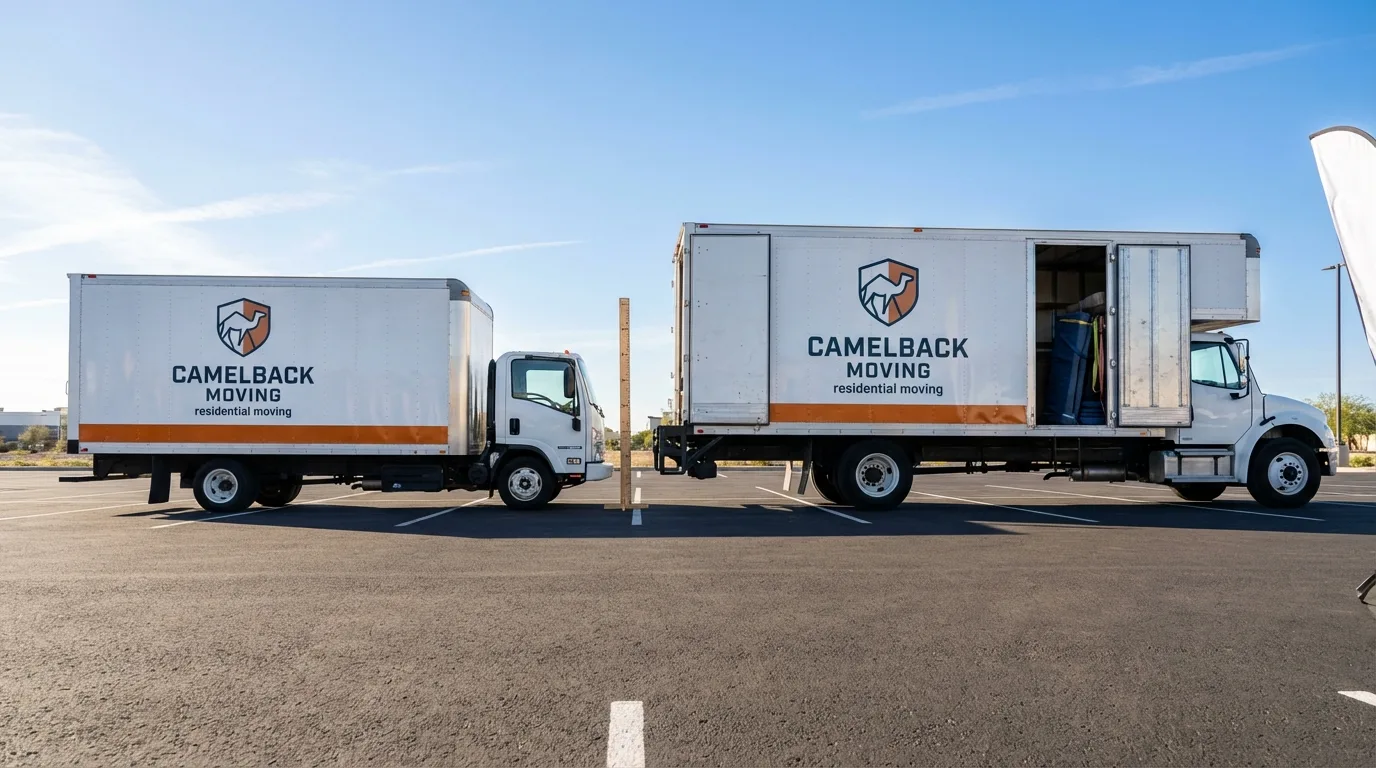 Moving truck size capacity guide in Boyd